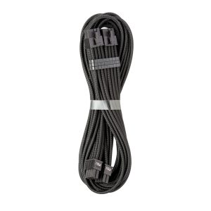 CableMod C-Series Pro ModMesh Bridged Connection Cable - 8+8-Pin PCIe, Black, 60cm