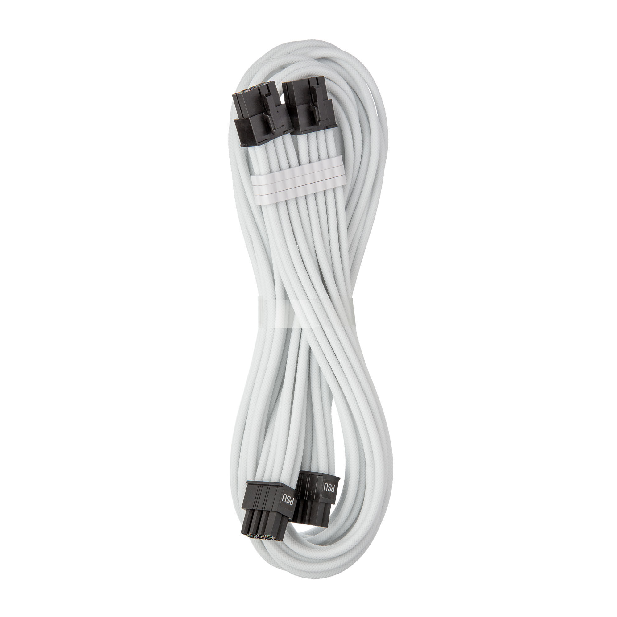CableMod C-Series Pro ModMesh Bridged Connection Cable - 8+8-Pin PCIe, White, 60cm