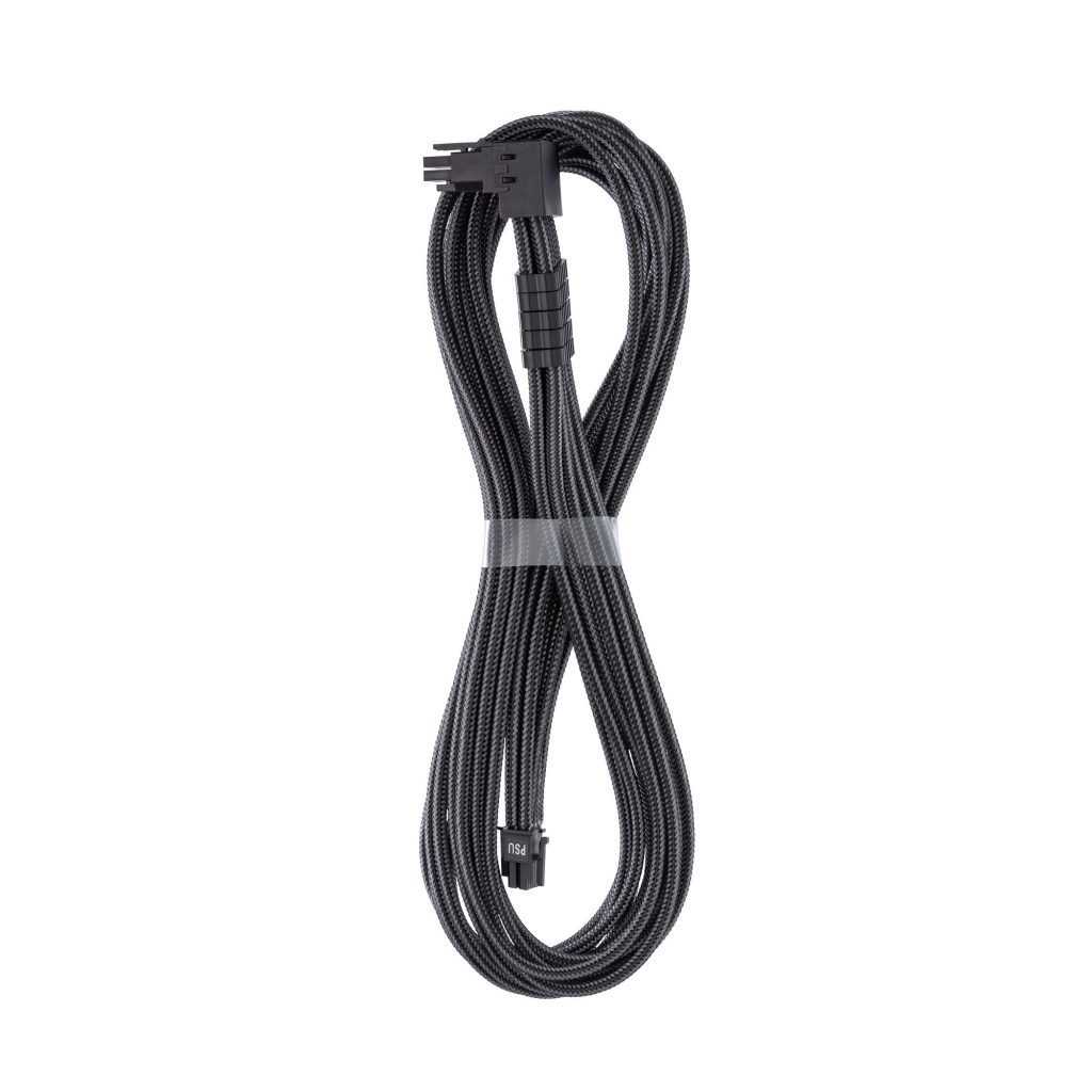 CableMod C-Series Pro ModMesh 12V 2x6 cable, 90 connector, for Corsair Type 5 RMx Shift PSUs - carbon, 65cm : image 1
