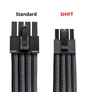 CableMod C-Series Pro ModMesh 12V 2x6 cable, 90 connector, for Corsair Type 5 RMx Shift PSUs - black, 65cm : image 4