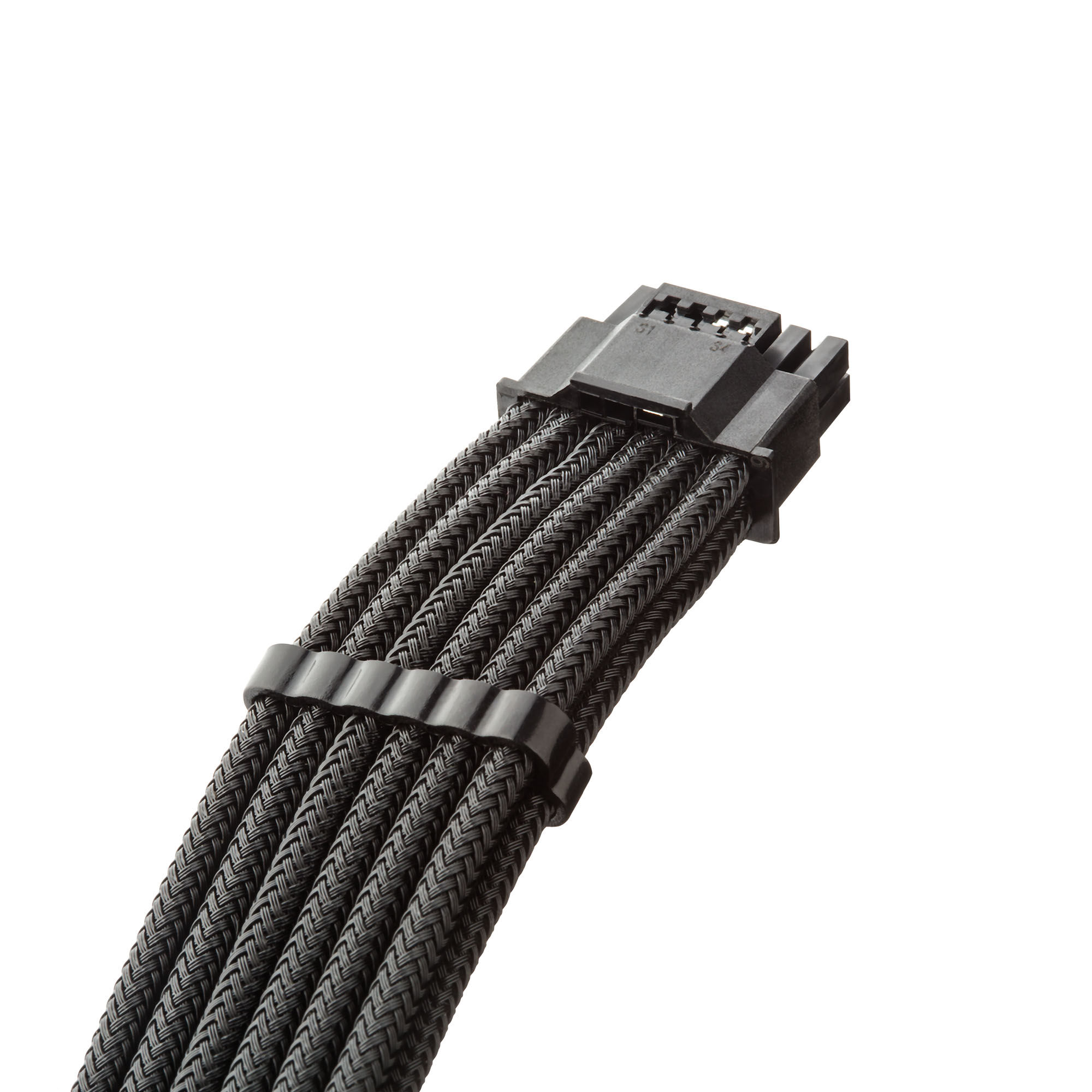 CableMod C-Series Pro ModMesh 12V 2x6 cable, 90 connector, for Corsair Type 5 RMx Shift PSUs - black, 65cm : image 2