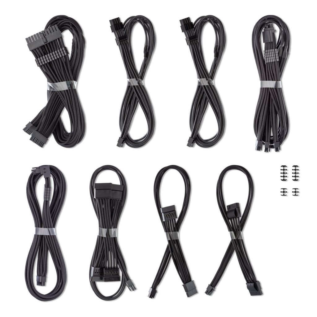 CableMod C-Series Pro ModMesh cable set, 2x 12V 2x6 cables, StealthSense, for Corsair Type 5 RMx Shift PSUs : image 4