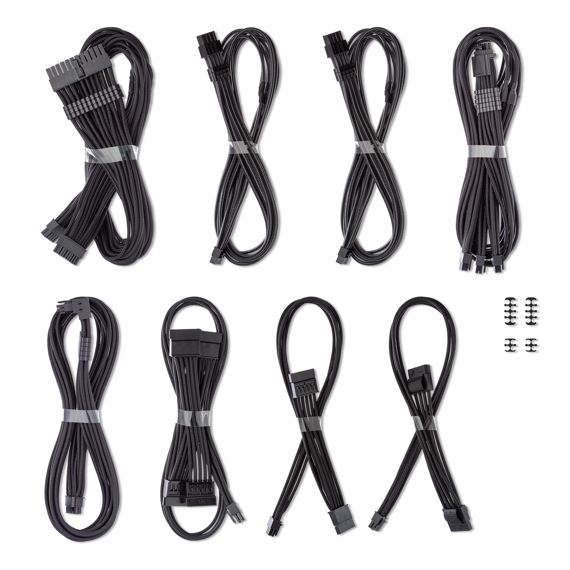 CableMod C-Series Pro ModMesh cable set, 2x 12V 2x6 cables, StealthSense, for Corsair Type 5 RMx Shift PSUs : image 4