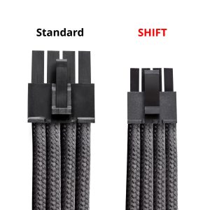 CableMod C-Series Pro ModMesh cable set, 2x 12V 2x6 cables, StealthSense, for Corsair Type 5 RMx Shift PSUs : image 3