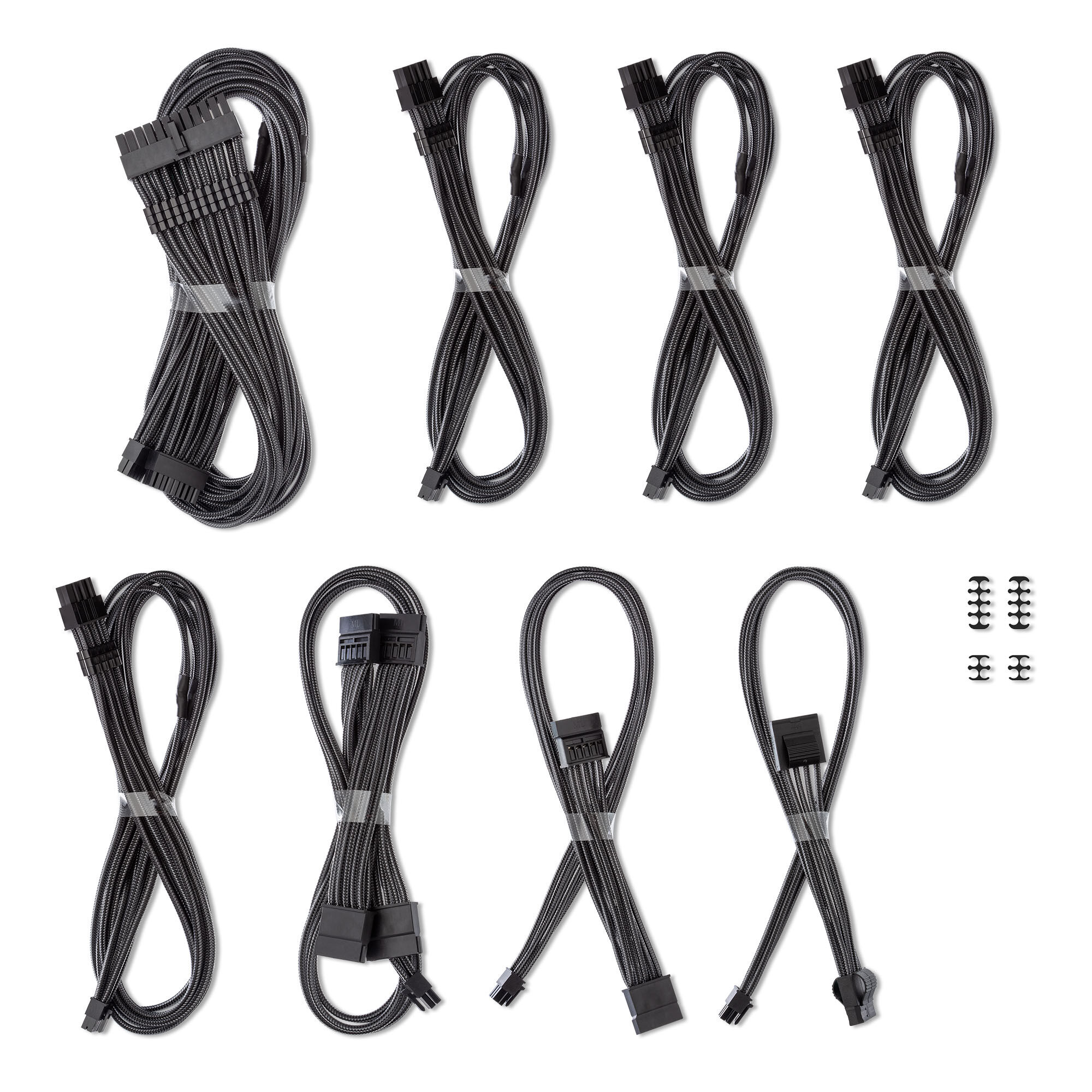 CableMod C-Series Pro ModMesh cable set for Corsair RMi, RMx and RM power supplies - carbon