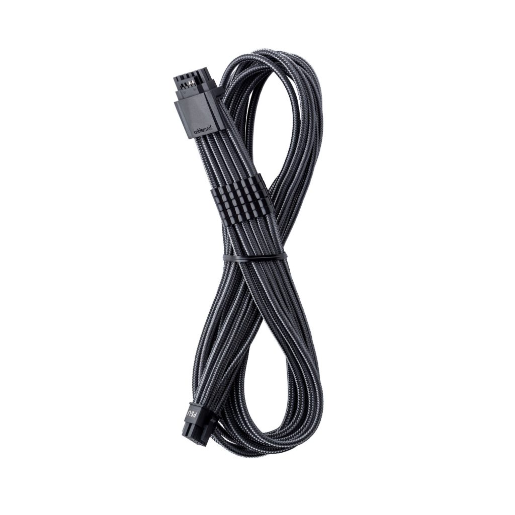 CableMod Universal Pro ModMesh 16-pin to 16-pin cable, sleeved, StealthSense - carbon, 60 cm