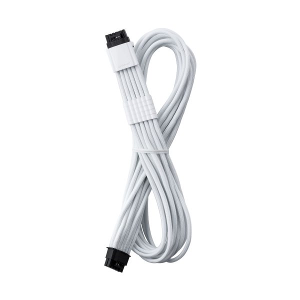 CableMod Universal Pro ModMesh 16-pin to 16-pin cable, sleeved, StealthSense – white, 60 cm