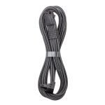 CableMod Universal Pro ModMesh 16-pin to 16-pin cable, 90 connector, sleeved, StealthSense - carbon, 60 cm, Var. A