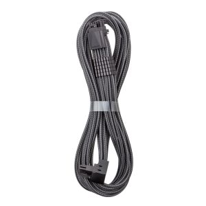 CableMod Universal Pro ModMesh 16-pin to 16-pin cable, 90 connector, sleeved, StealthSense - carbon, 60 cm, Var. A