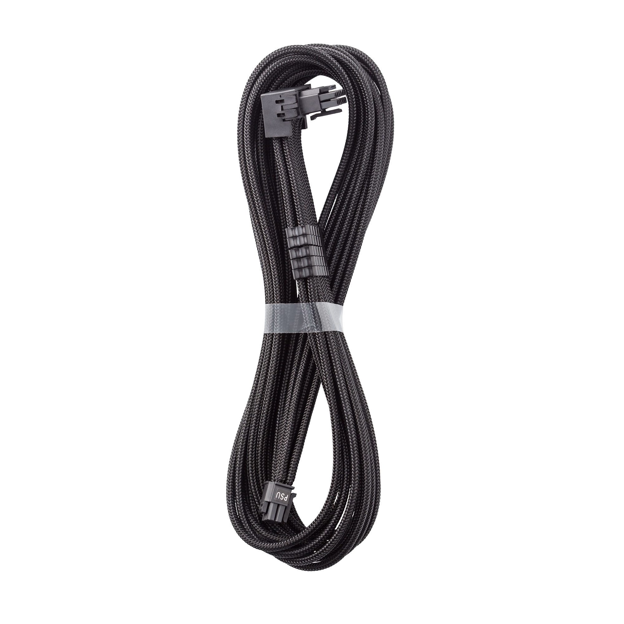 CableMod Universal Pro ModMesh 16-pin to 16-pin cable, 90 connector, sleeved, StealthSense - black, 60 cm, Var. B