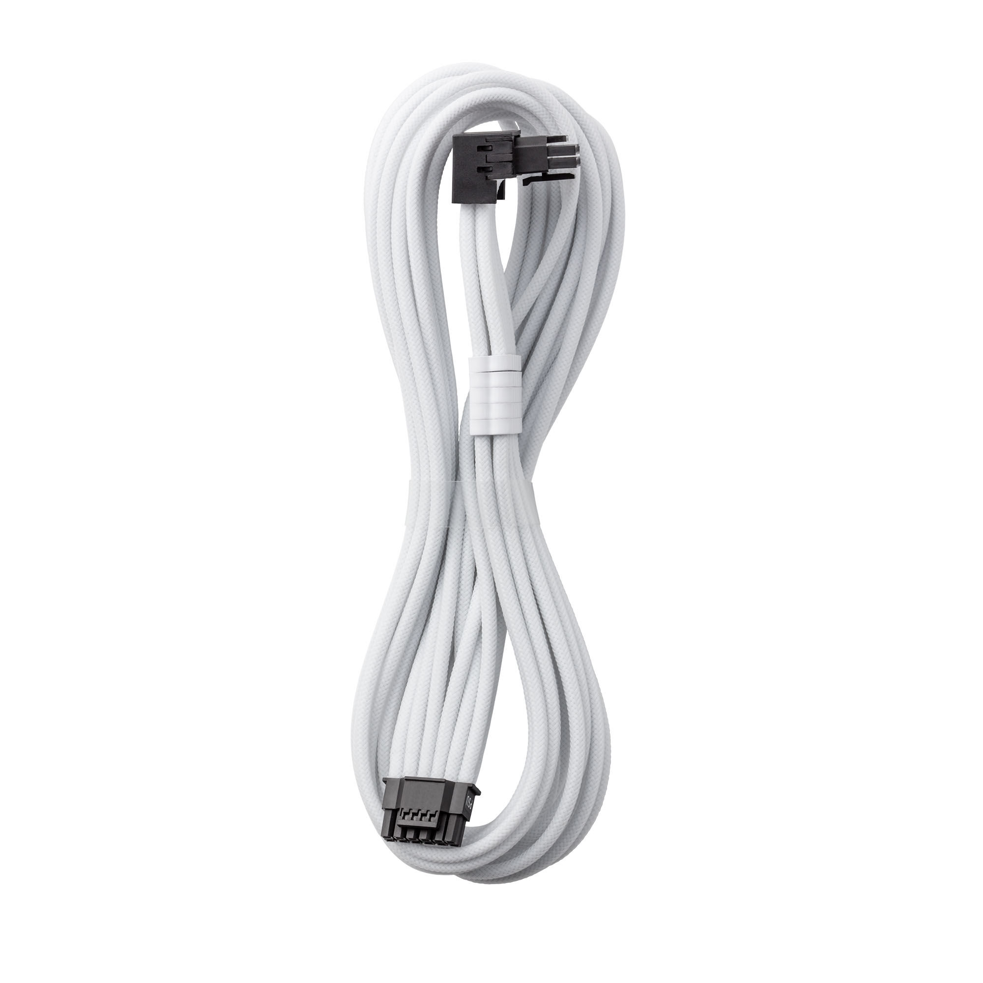 CableMod Universal Pro ModMesh 16-pin to 16-pin cable, 90 connector, sleeved, StealthSense - white, 60 cm, Var. B