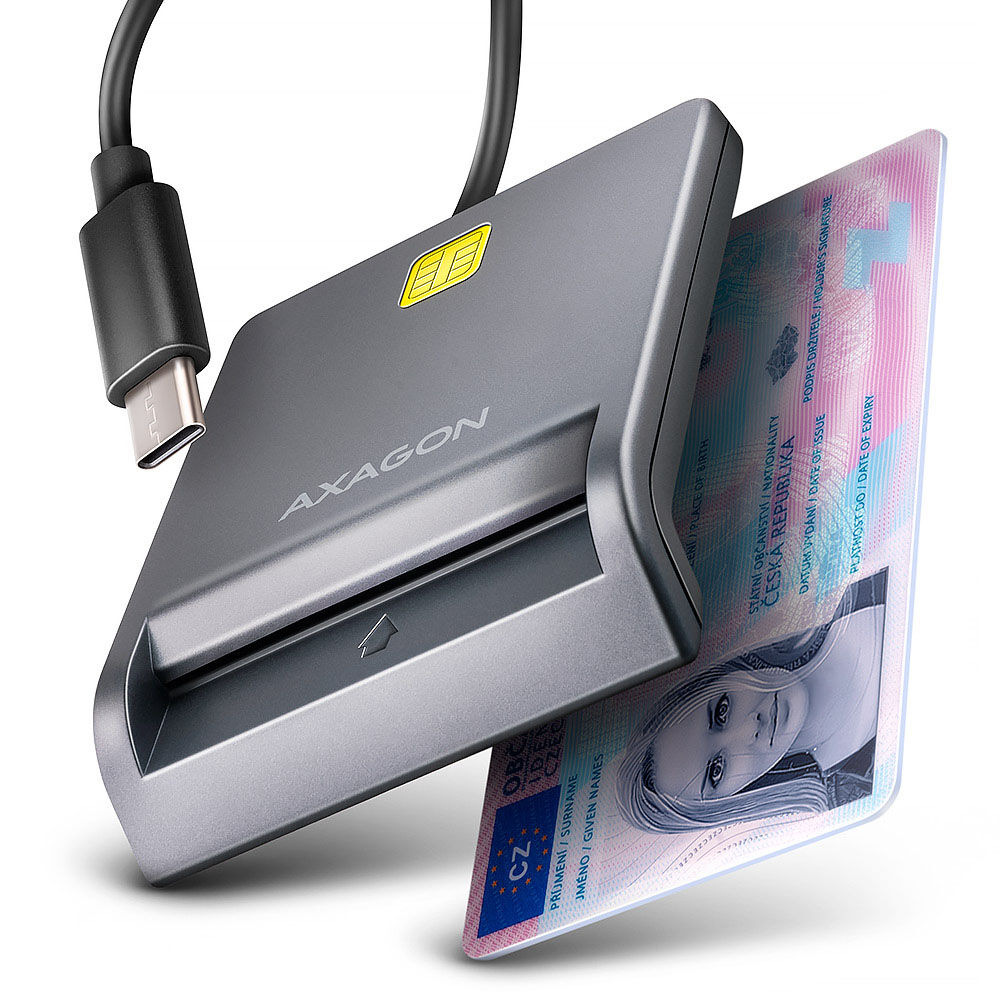 AXAGON CRE-SM3TC USB-C Card Reader - 1.2m CableAXAGON CRE-SM3TC USB-C Card Reader - 1.2m Cable