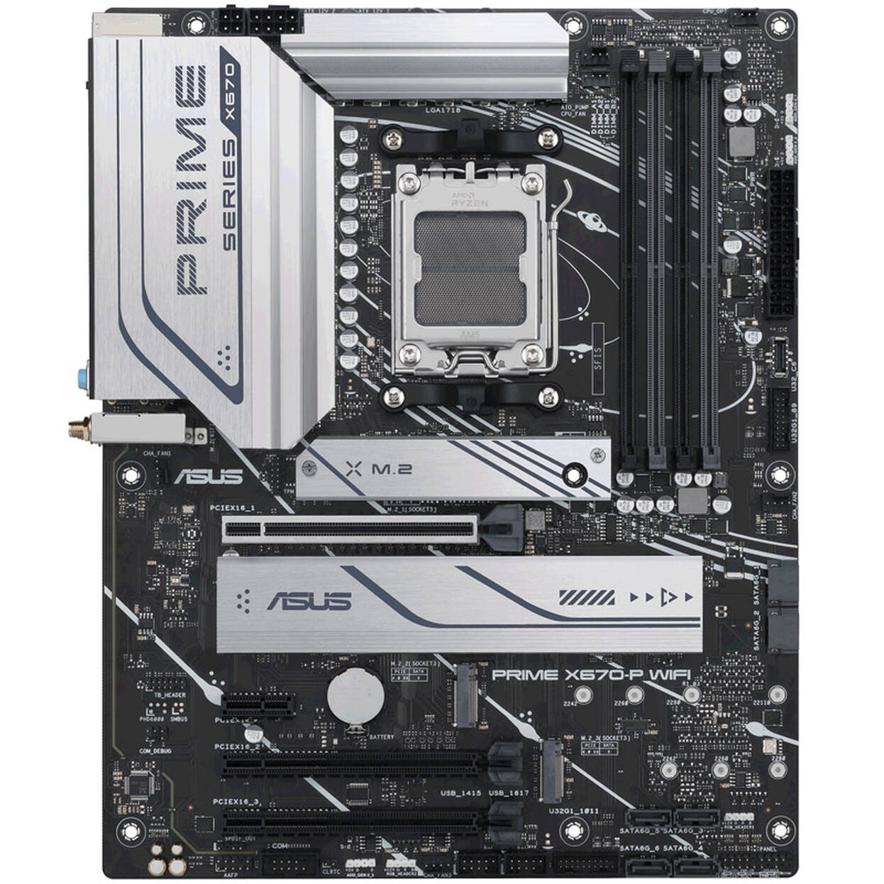 ASUS Prime X670-P WiFi, AMD X670 motherboard - Socket AM5