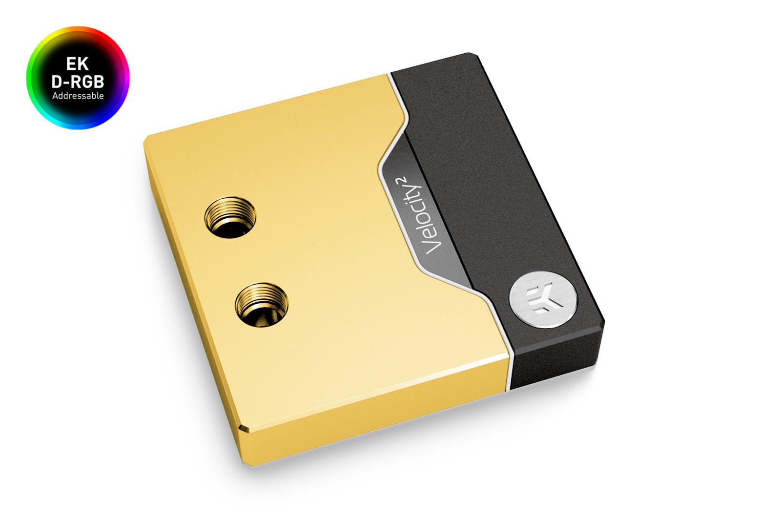 EK-Quantum Velocity2 D-RGB - 1700 Nickel + Gold - B-Grade