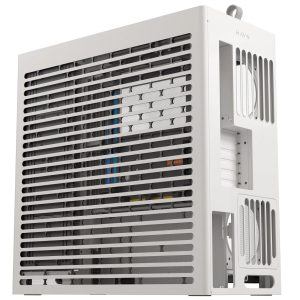 HAVN HS 420 VGPU PC Case, Midi-Tower, E-ATX, Tempered Glass, PCIe 5.0 Riser Cable - White - B-Grade
