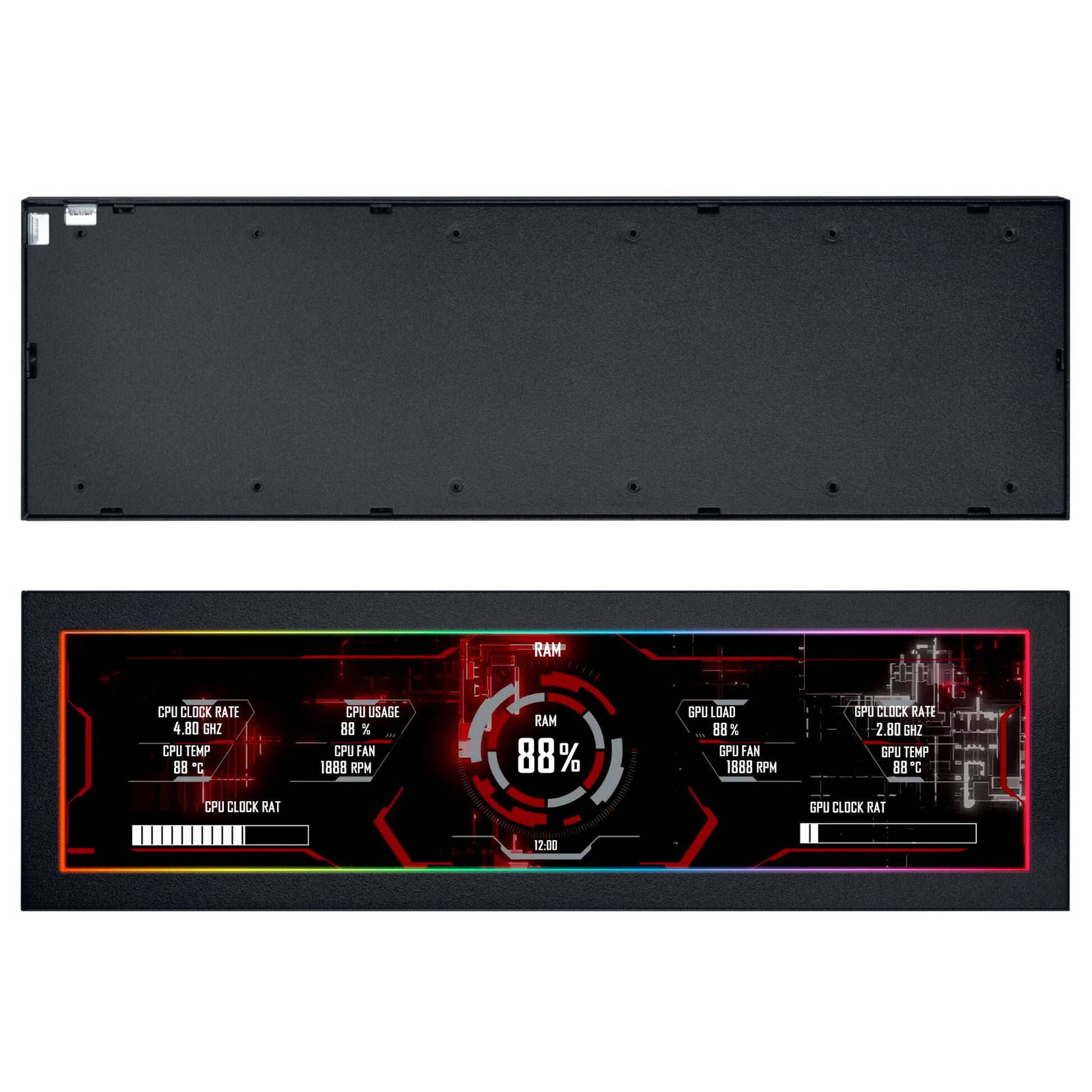 Lian Li 8.8 inch Universal Screen and Mount - Black