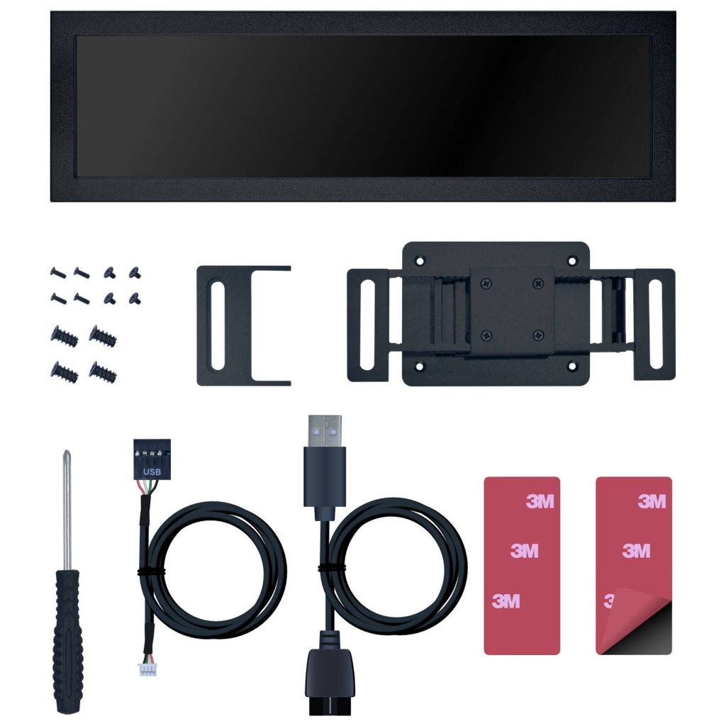 Lian Li 8.8 inch Universal Screen and Mount - Black