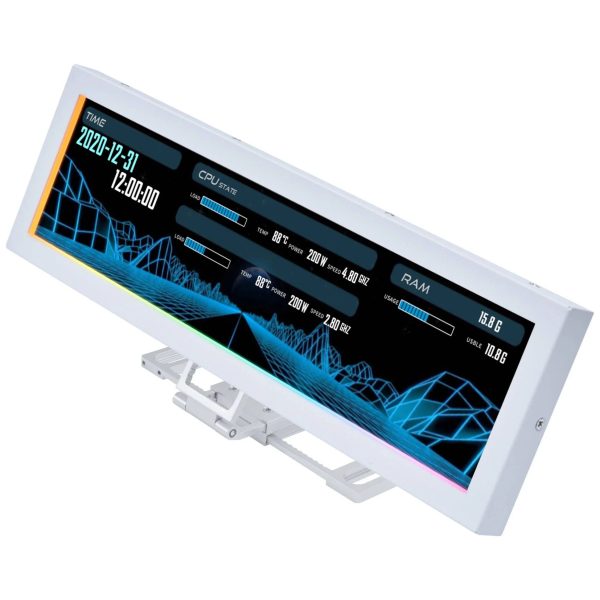 Lian Li 8.8 inch Universal Screen and Mount – White