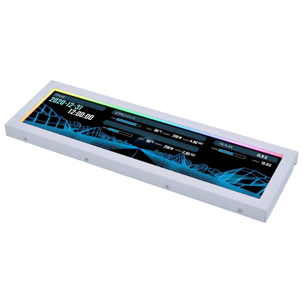 Lian Li 8.8 inch Universal Screen and Mount - White