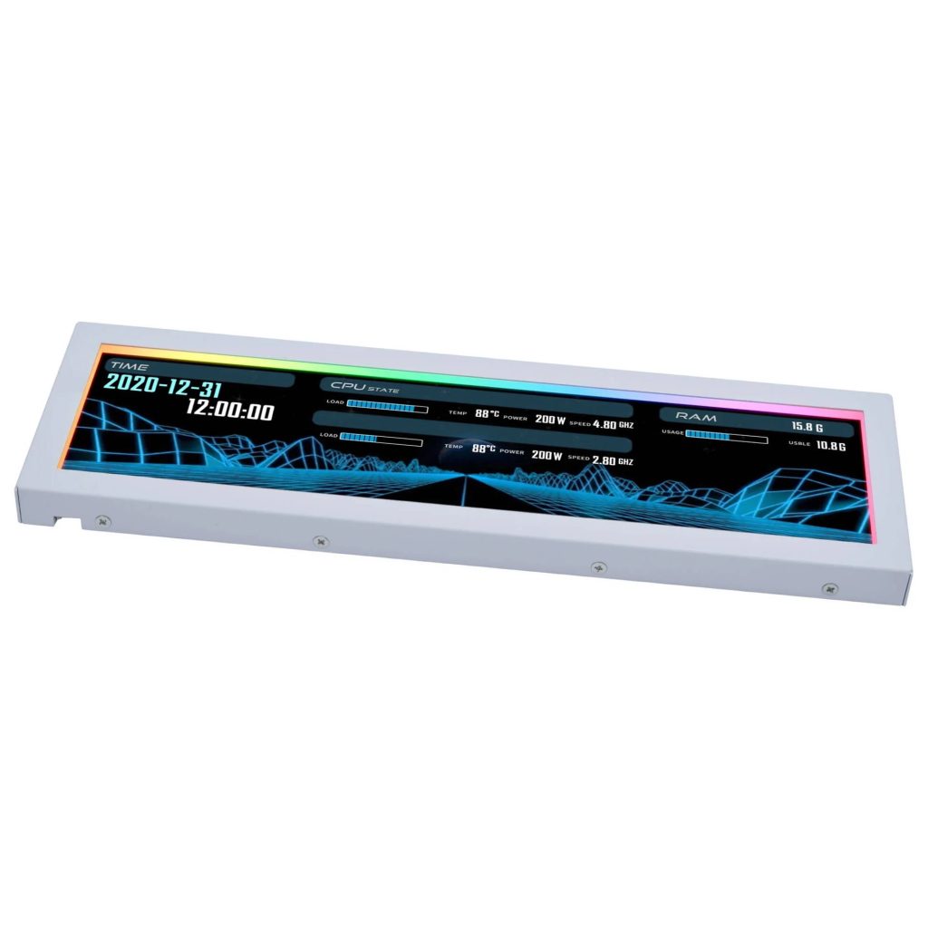 Lian Li 8.8 inch Universal Screen and Mount - White