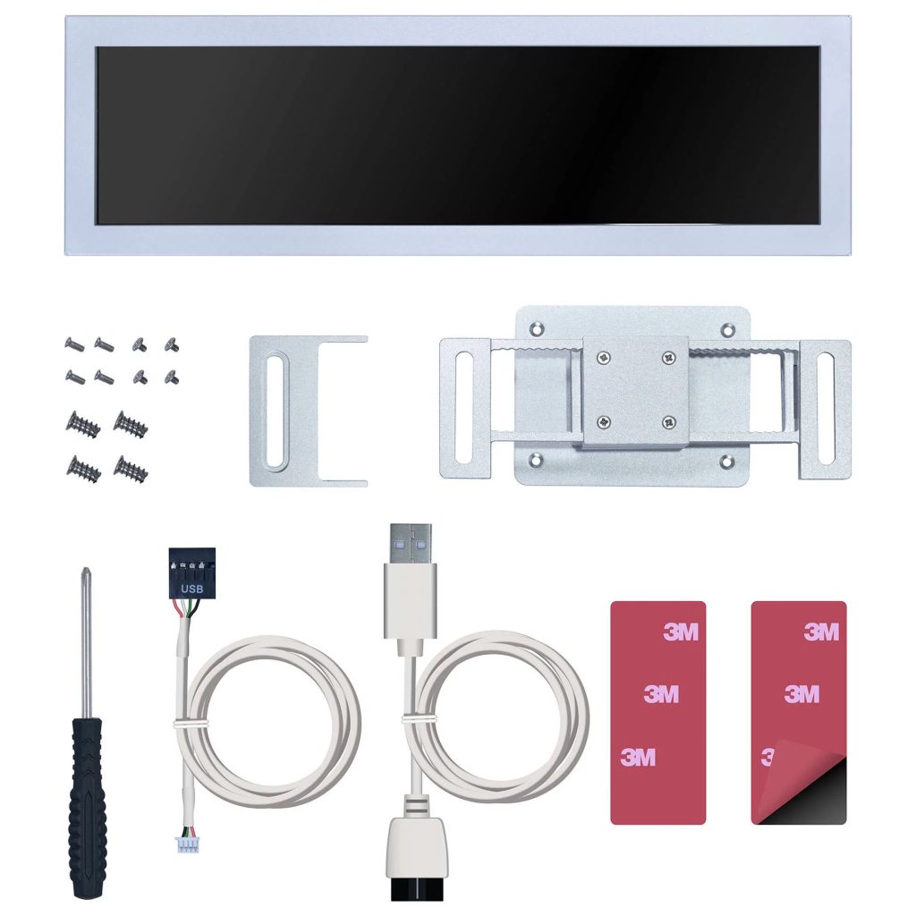 Lian Li 8.8 inch Universal Screen and Mount - White