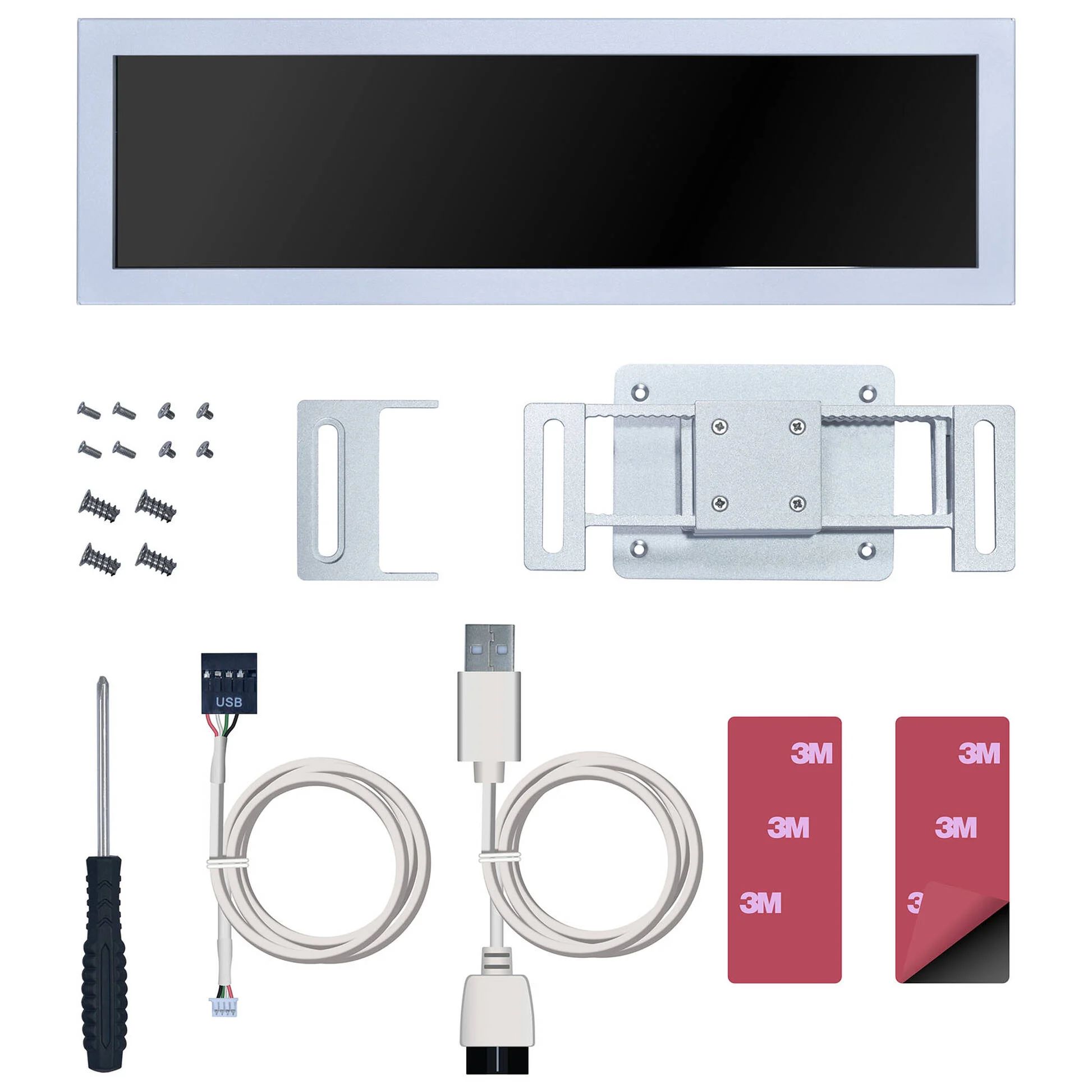Lian Li 8.8 inch Universal Screen and Mount - White