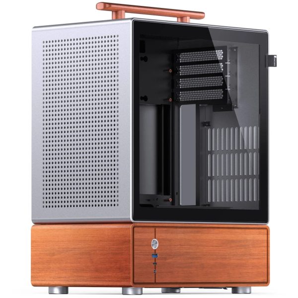 Jonsbo T7 PC Case, Mid Tower, mATX, Tempered Glass – silver