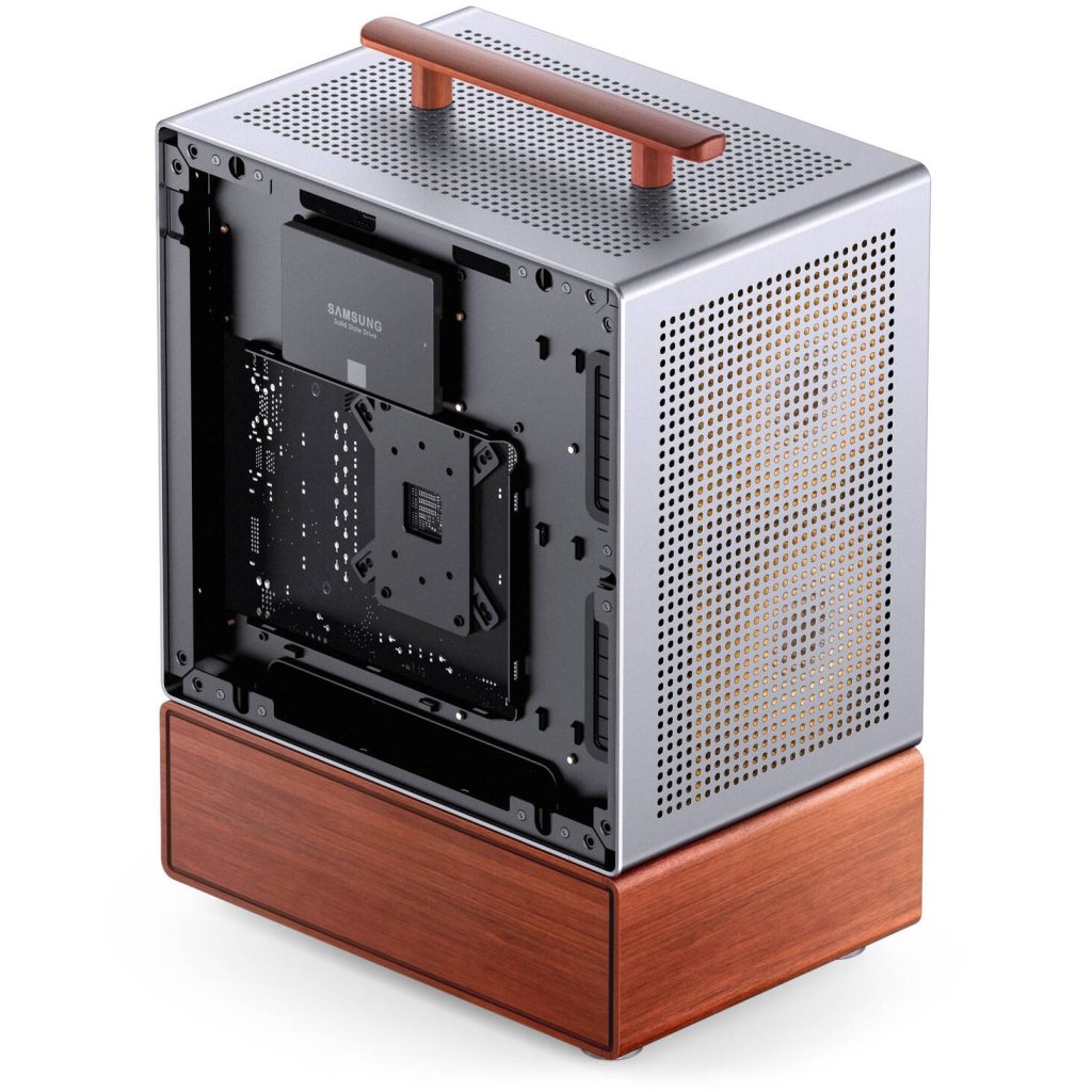 Jonsbo T7 PC Case, Mid Tower, mATX, Tempered Glass - silver