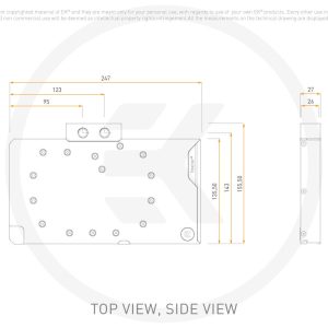 EK Waterblocks EK-Quantum Vector3 TUF RTX 5080 - Plexi