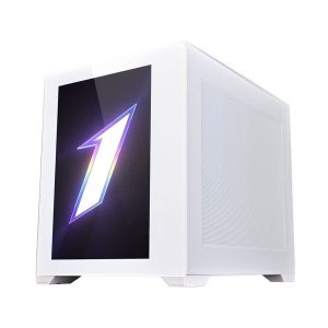 1st Player Steampunk SP7 Emotion View LCD Screen White Mid Tower Case : image 3