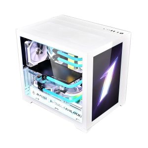 1st Player Steampunk SP7 Emotion View LCD Screen White Mid Tower Case : image 5