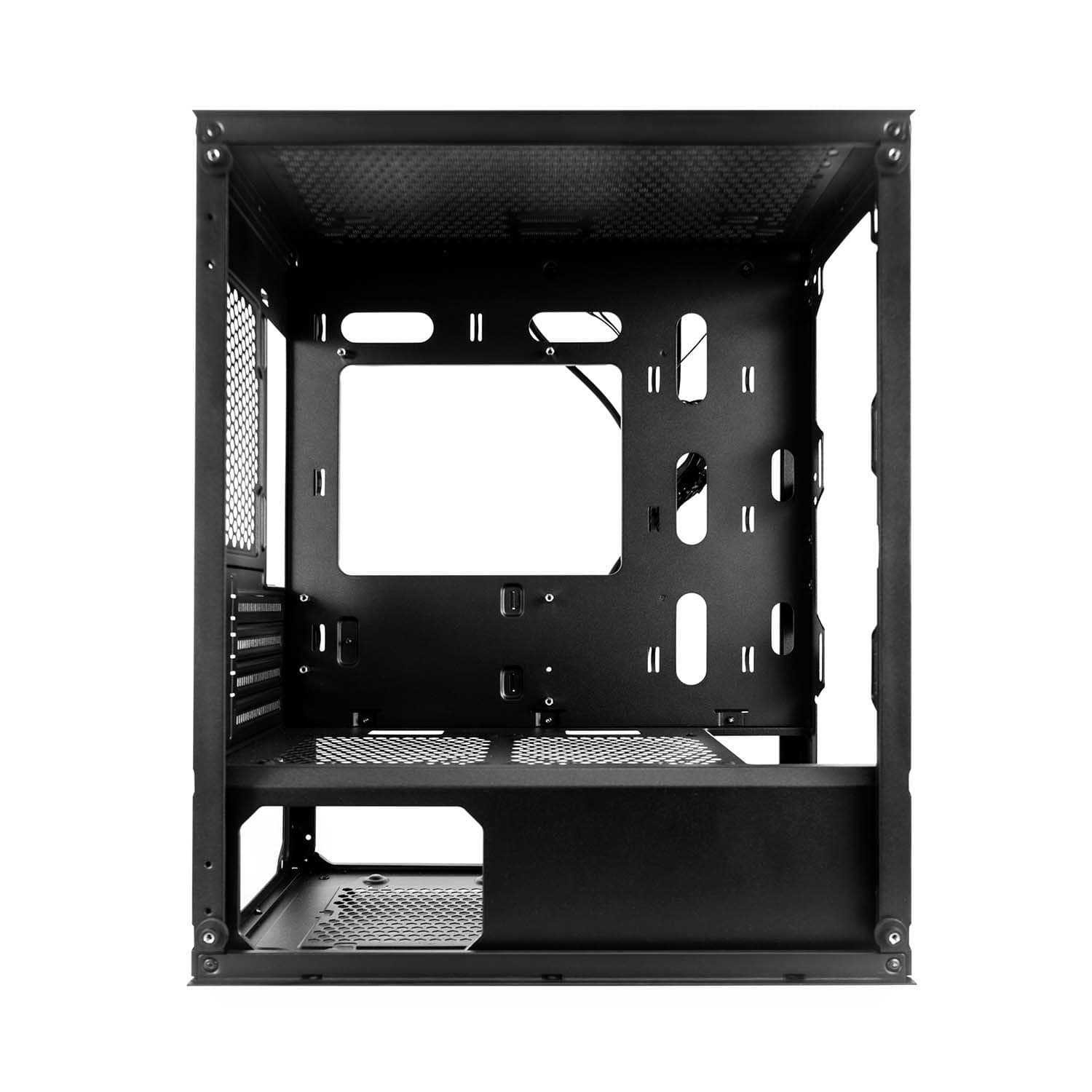 1st Player X4-M Micro ATX Black Case with 3 x RGB Fans