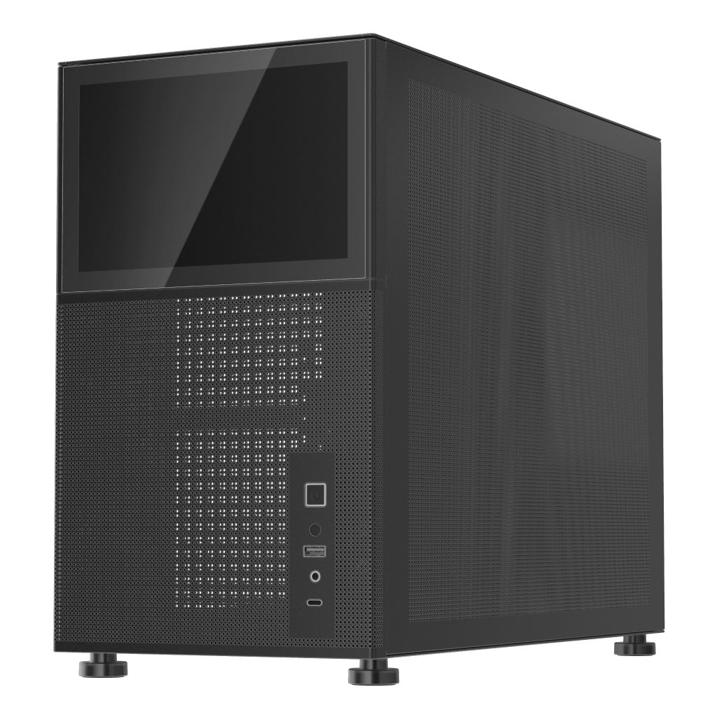 1st Player MIKU Mi6-EV Emotion View Micro ATX Black Case : image 6
