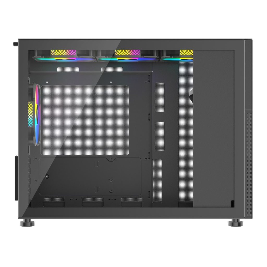 1st Player MIKU Mi6-EV Emotion View Micro ATX Black Case : image 4