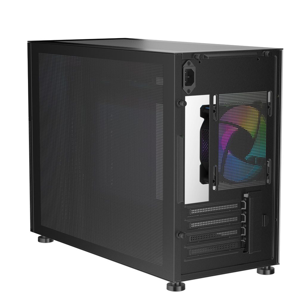 1st Player MIKU Mi6-EV Emotion View Micro ATX Black Case : image 2