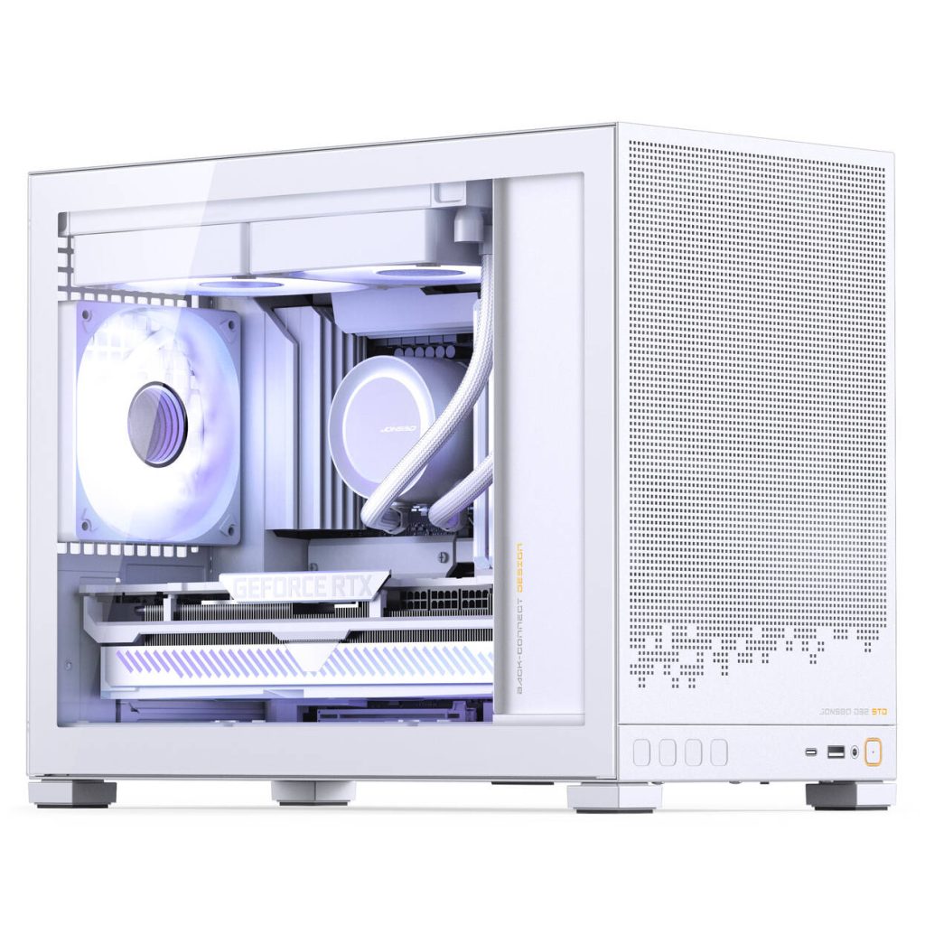 Jonsbo D32 STD PC Case + TRYX PANORAMA SE Complete Water Cooling, ARGB - 240mm, White