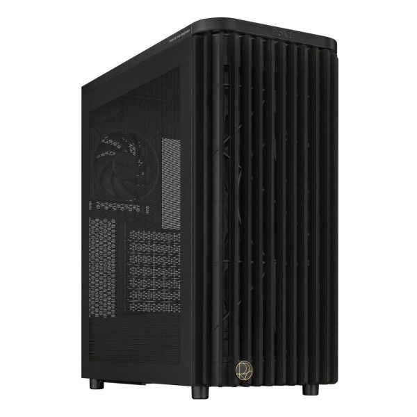 ASUS ProArt PA401 Wood Edition PC Case, Mid-Tower, ATX, Tempered Glass – Black