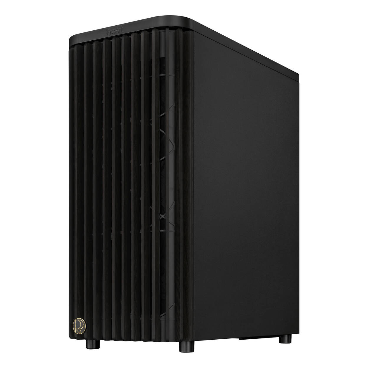 ASUS ProArt PA401 Wood Edition PC Case, Mid-Tower, ATX, Tempered Glass – Black : image 2