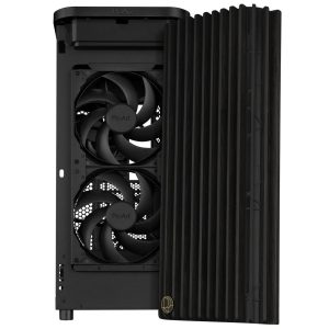 ASUS ProArt PA401 Wood Edition PC Case, Mid-Tower, ATX, Tempered Glass – Black : image 5