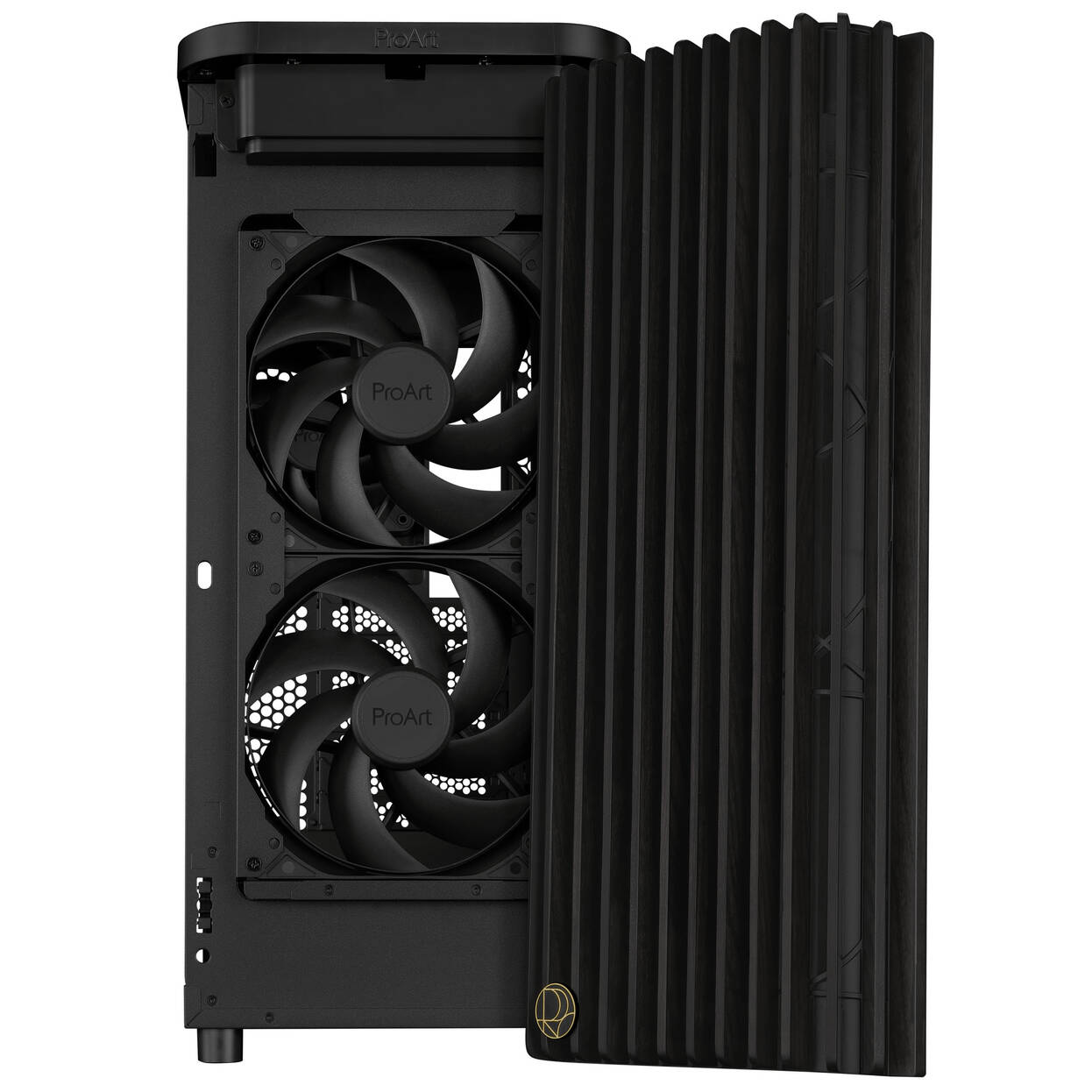 ASUS ProArt PA401 Wood Edition PC Case, Mid-Tower, ATX, Tempered Glass – Black : image 5