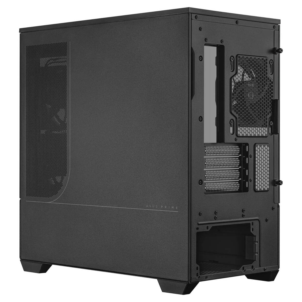 ASUS Prime AP202 ARGB PC Case, Midi Tower, mATX, ARGB, Tempered Glass - black : image 5