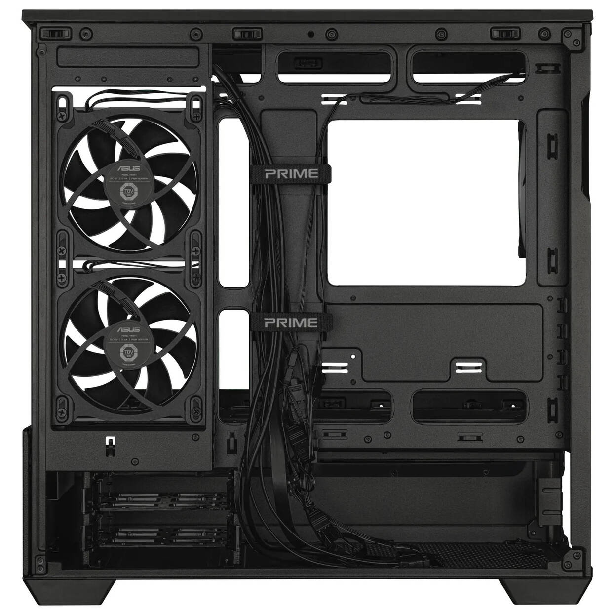 ASUS Prime AP202 ARGB PC Case, Midi Tower, mATX, ARGB, Tempered Glass - black : image 6