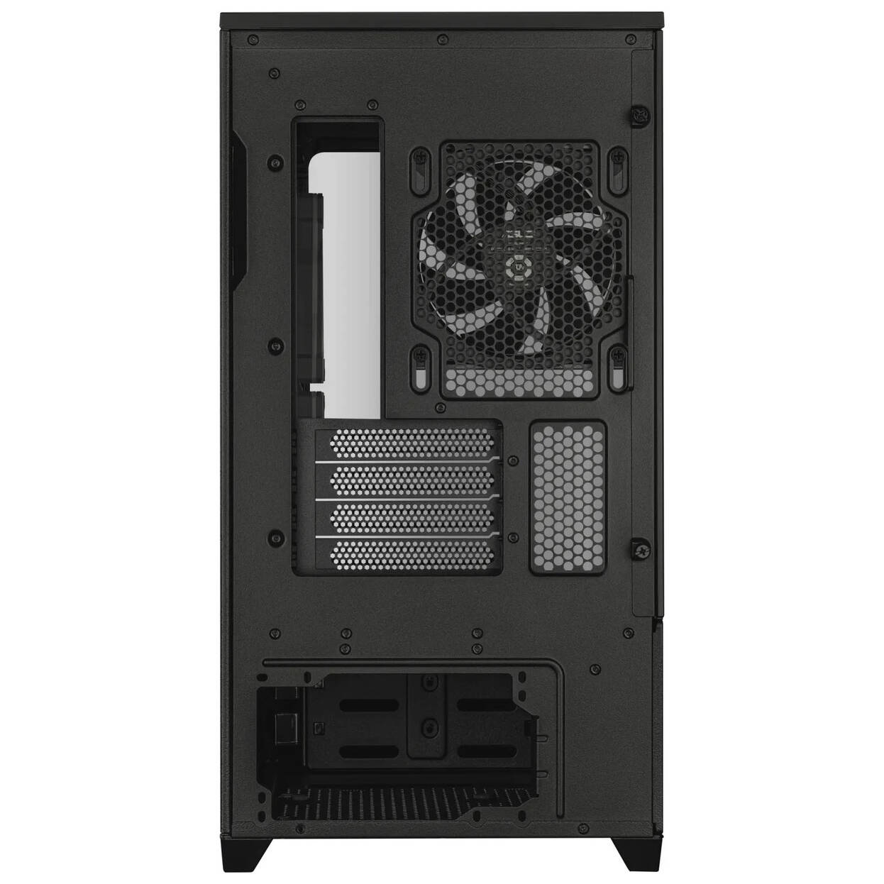 ASUS Prime AP202 ARGB PC Case, Midi Tower, mATX, ARGB, Tempered Glass - black : image 8