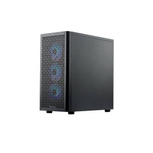 Cooler Master Elite 502 PC Case, Mid Tower, ATX, ARGB, Tempered Glass - Black
