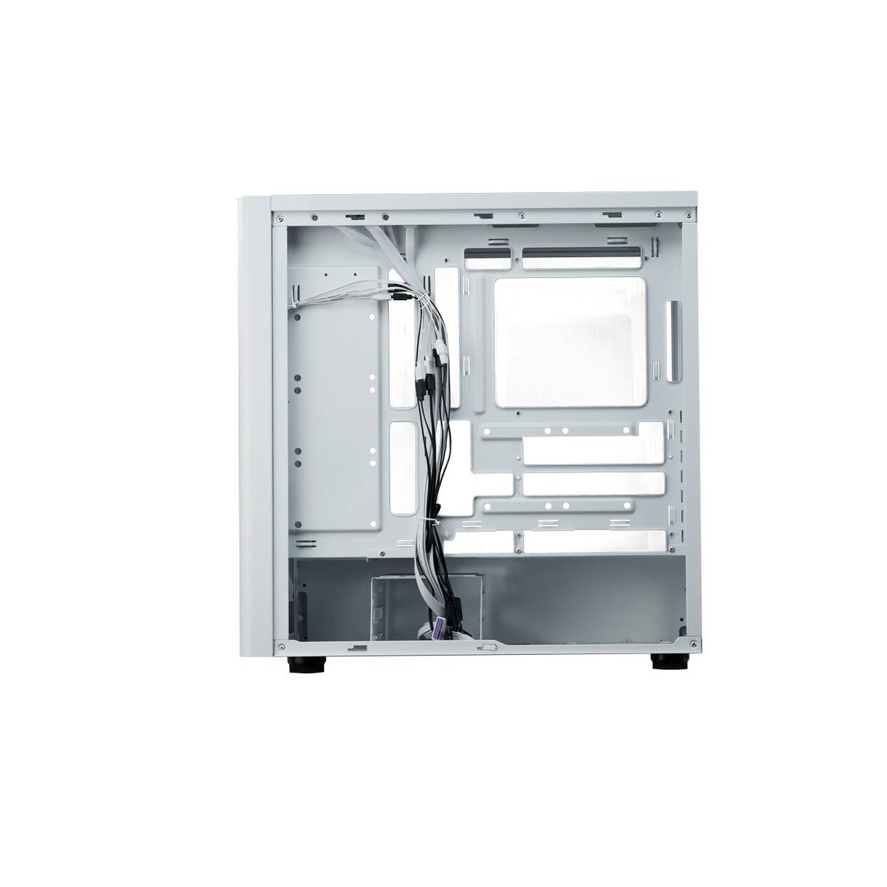 Cooler Master Elite 502 PC Case, Mid-Tower, ATX, ARGB, Tempered Glass - white
