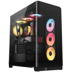 Corsair FRAME 4500X LX-R RGB PC Case, Mid-Tower, E-ATX, Tempered Glass - Black
