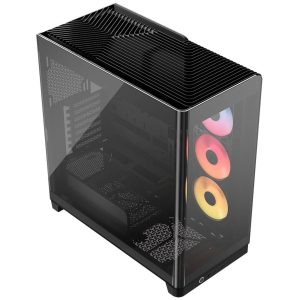 Corsair FRAME 4500X LX-R RGB PC Case, Mid-Tower, E-ATX, Tempered Glass - Black