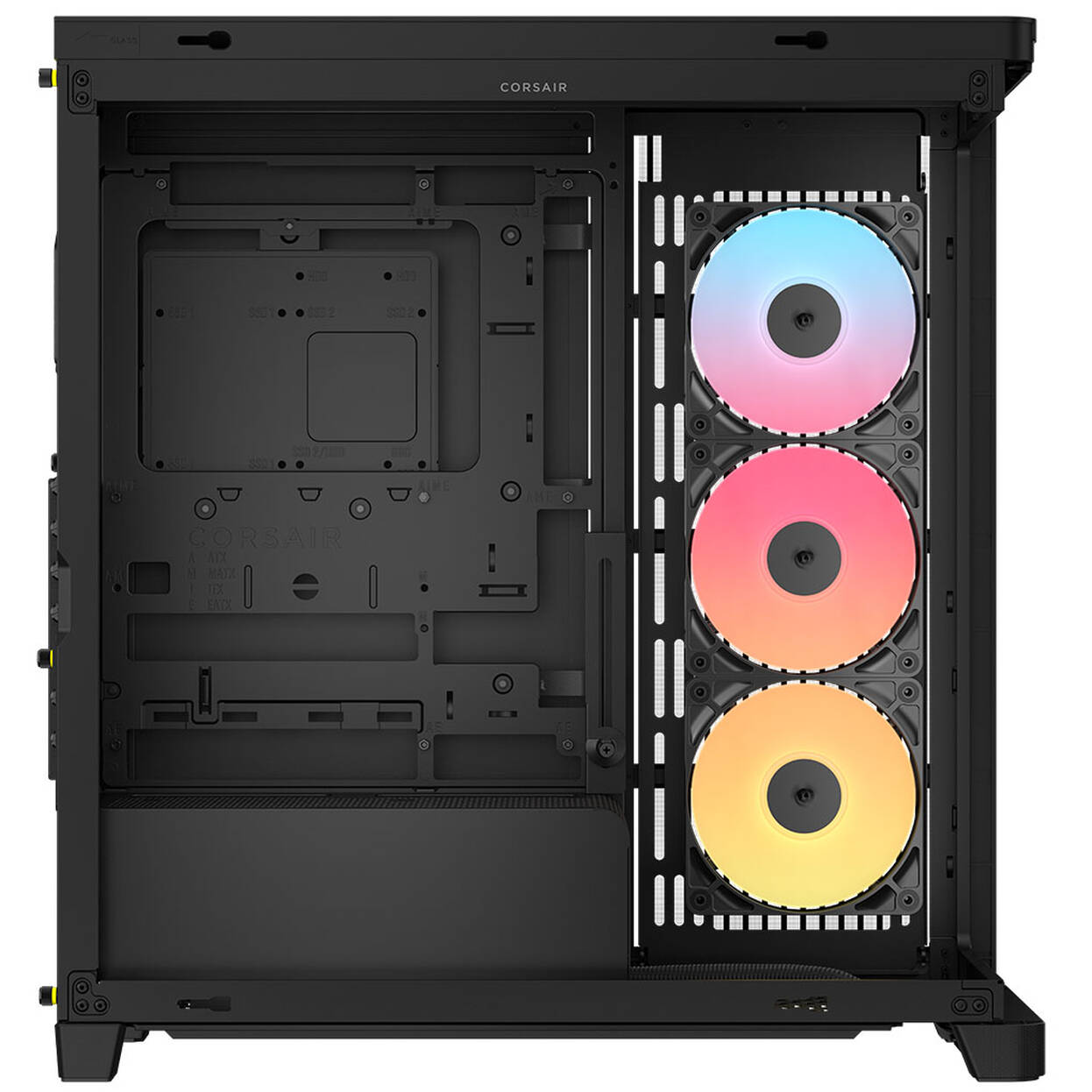 Corsair FRAME 4500X LX-R RGB PC Case, Mid-Tower, E-ATX, Tempered Glass - Black