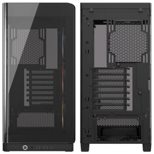 Corsair FRAME 4500X LX-R RGB PC Case, Mid-Tower, E-ATX, Tempered Glass - Black