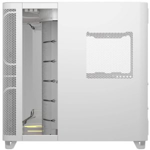 Corsair AIR 5400 LX-R LINK PC Case, Mid Tower, Tempered Glass, RGB - includes 3x 120mm Fans, white